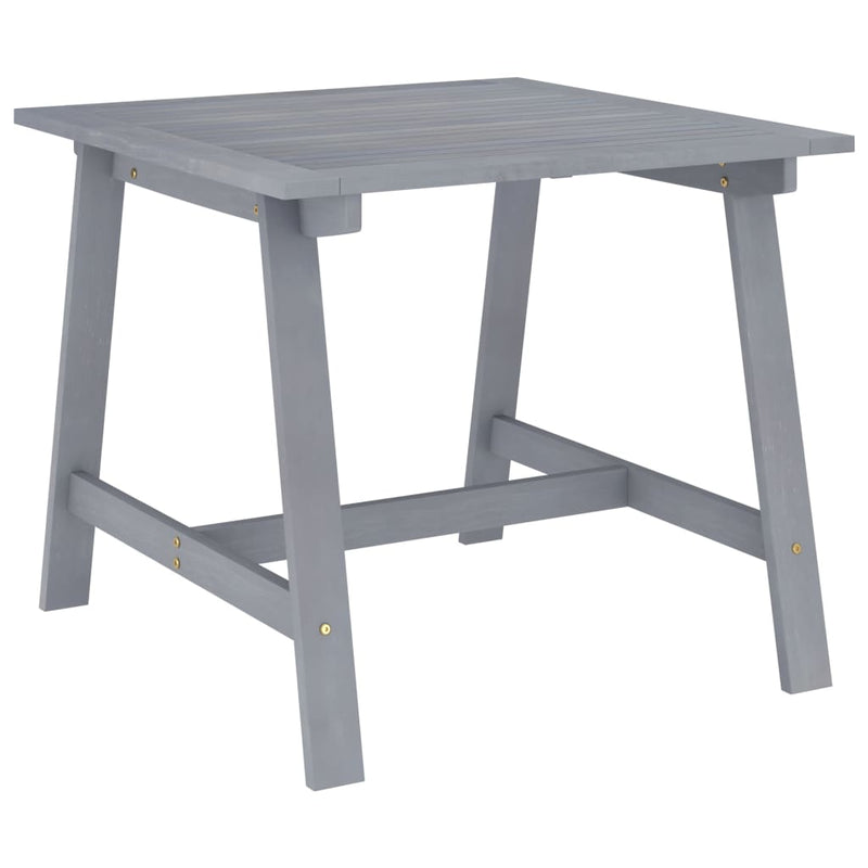 Tuintafel 88x88x74 cm massief acaciahout grijs MeubelReus