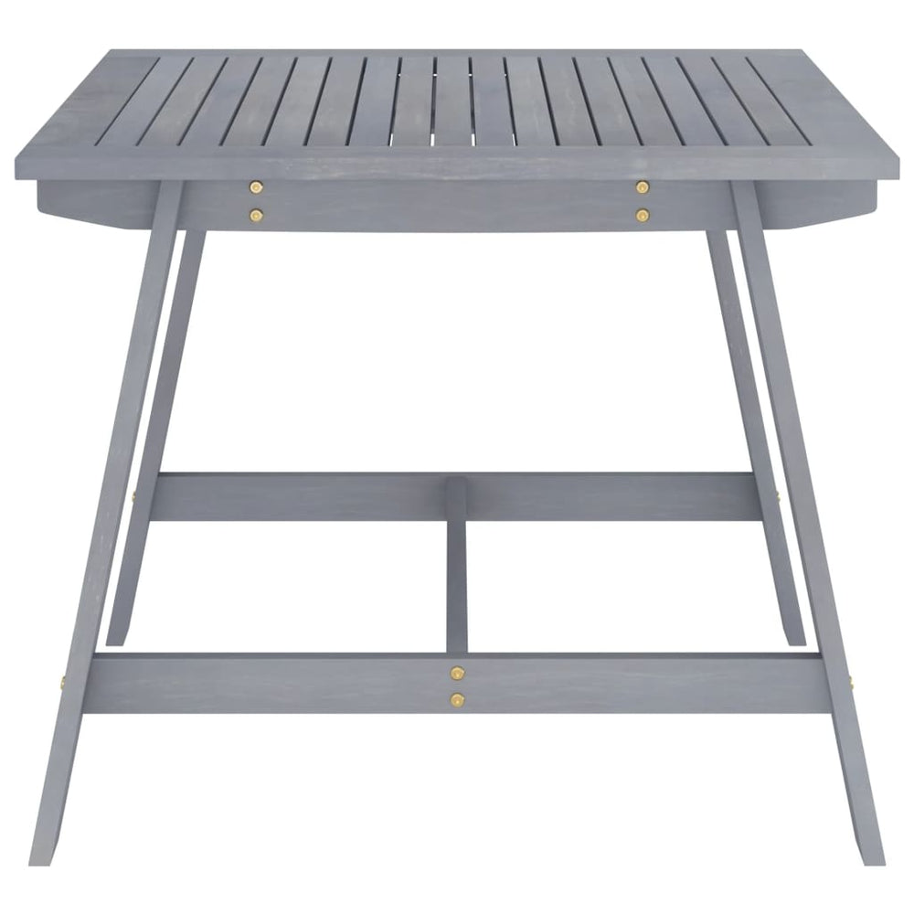 Tuintafel 88x88x74 cm massief acaciahout grijs MeubelReus