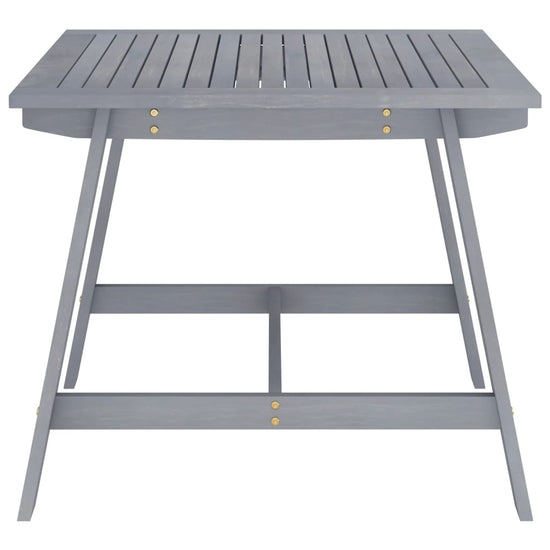 Tuintafel 88x88x74 cm massief acaciahout grijs MeubelReus