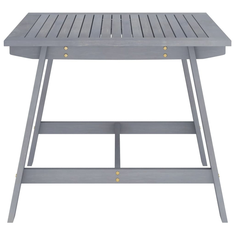 Tuintafel 88x88x74 cm massief acaciahout grijs MeubelReus