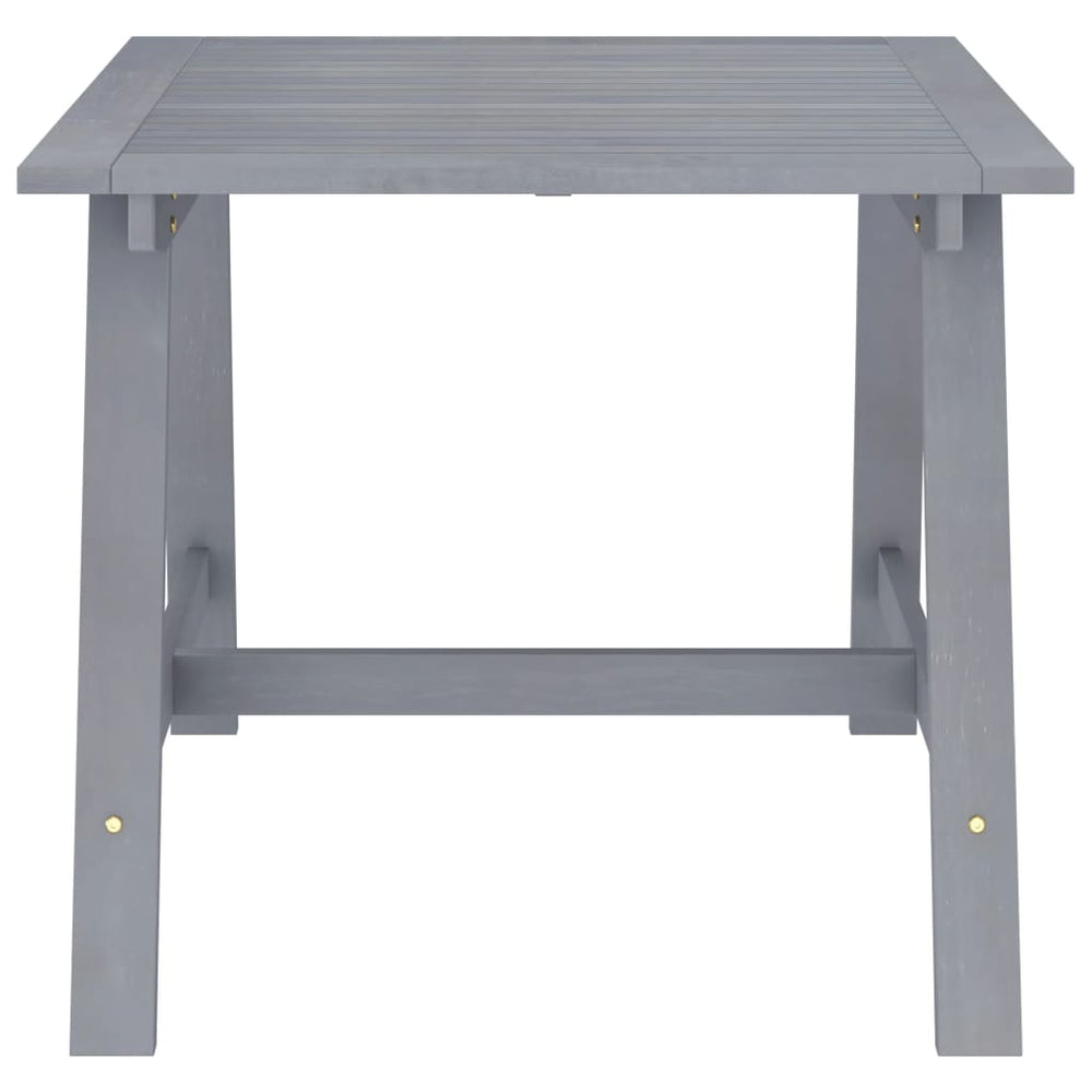 Tuintafel 88x88x74 cm massief acaciahout grijs MeubelReus