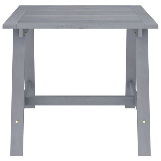Tuintafel 88x88x74 cm massief acaciahout grijs MeubelReus