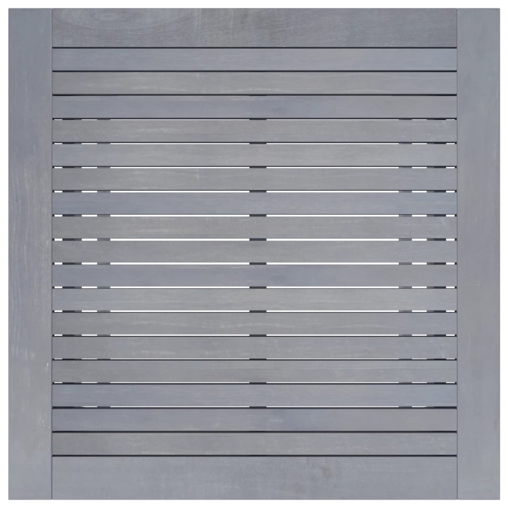 Tuintafel 88x88x74 cm massief acaciahout grijs MeubelReus