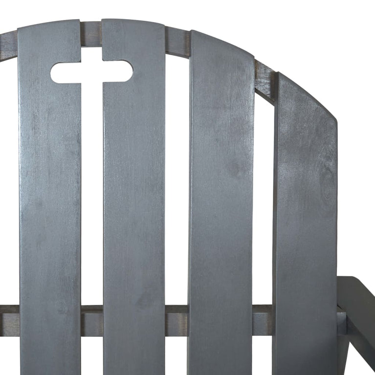 Tuinstoelen 2 st massief acaciahout grijs MeubelReus