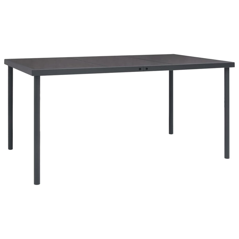 Tuintafel 150x90x74 cm staal antracietkleurig MeubelReus