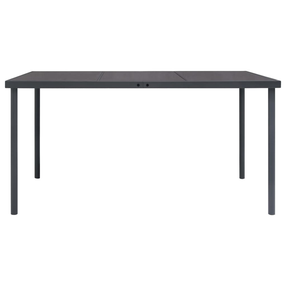 Tuintafel 150x90x74 cm staal antracietkleurig MeubelReus