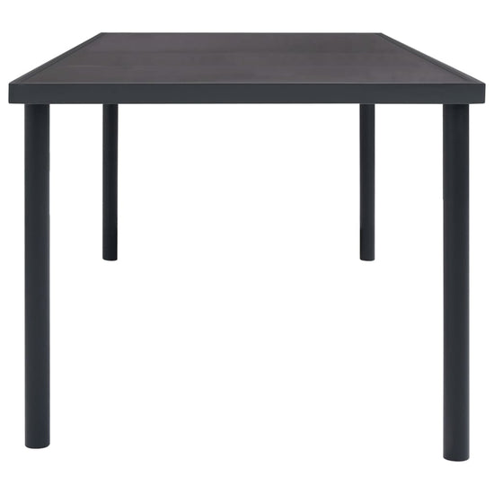 Tuintafel 150x90x74 cm staal antracietkleurig MeubelReus