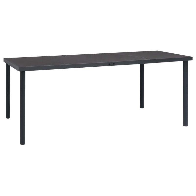 Tuintafel 190x90x74 cm staal antracietkleurig MeubelReus