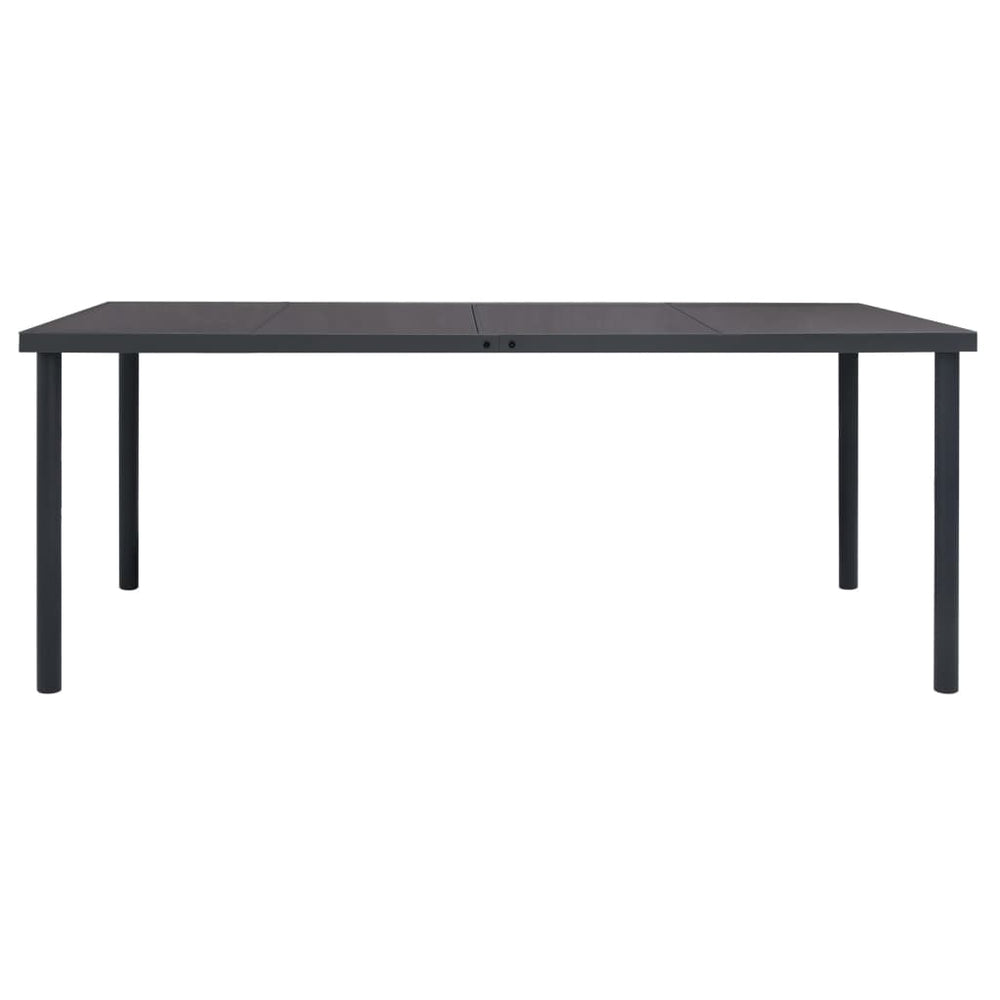 Tuintafel 190x90x74 cm staal antracietkleurig MeubelReus