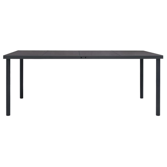 Tuintafel 190x90x74 cm staal antracietkleurig MeubelReus