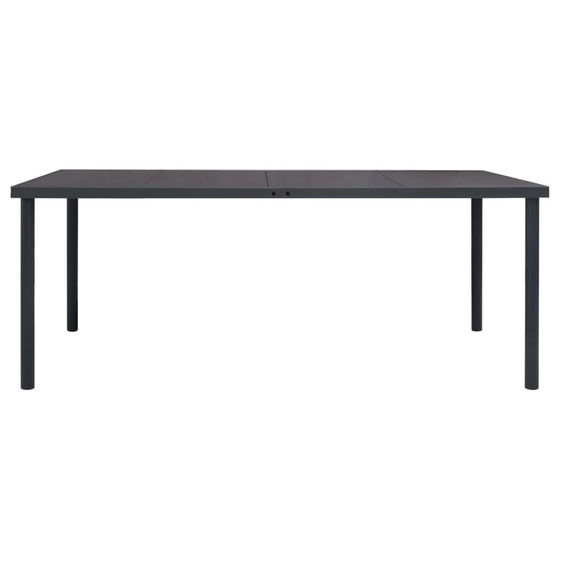 Tuintafel 190x90x74 cm staal antracietkleurig MeubelReus