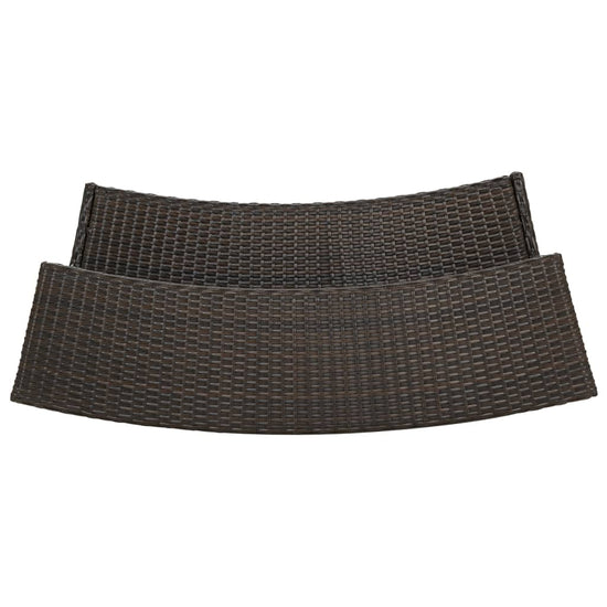 Tuinbartafel 120x55x110 cm poly rattan bruin MeubelReus