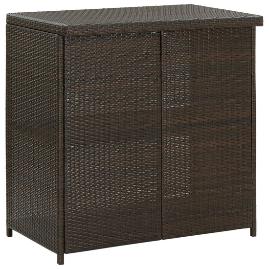 3-delige Barset poly rattan bruin MeubelReus
