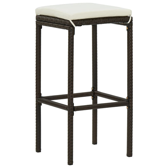 3-delige Barset poly rattan bruin MeubelReus