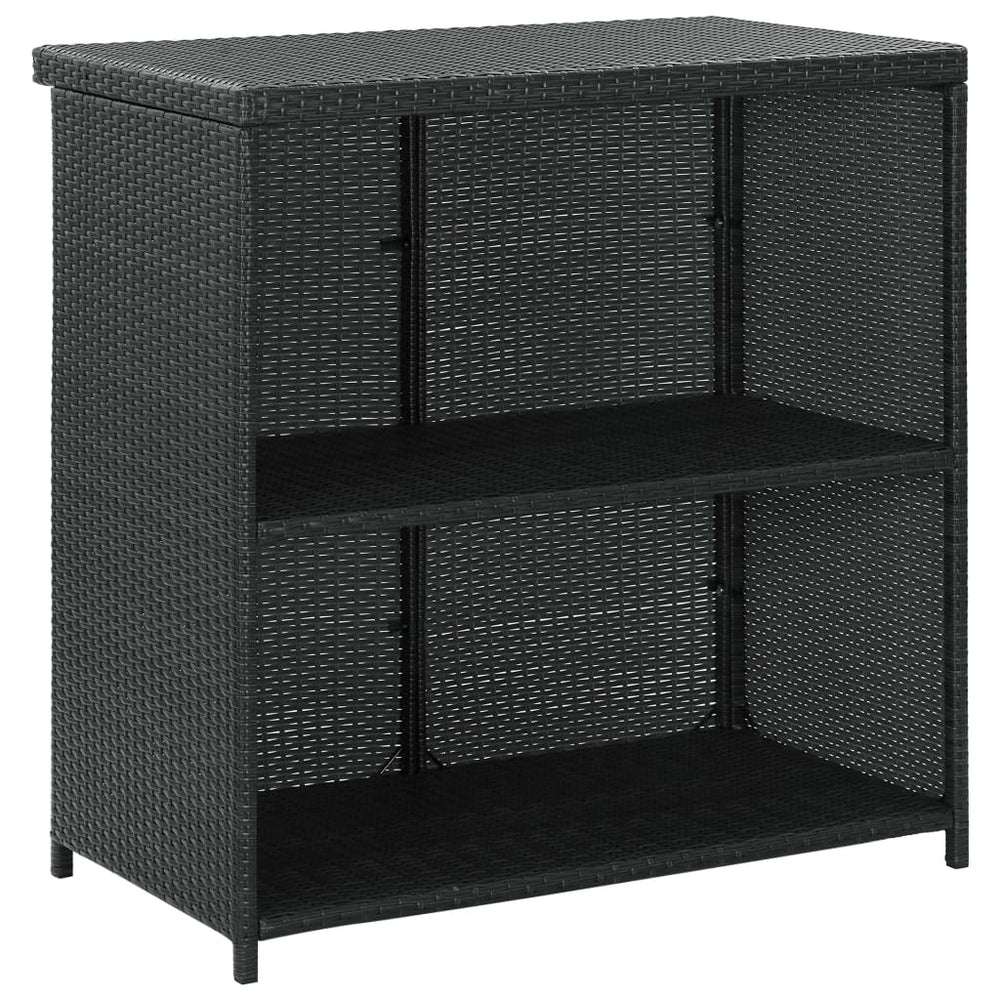 3-delige Barset poly rattan zwart MeubelReus