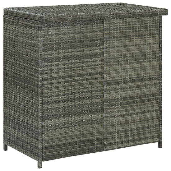 3-delige Barset poly rattan grijs MeubelReus