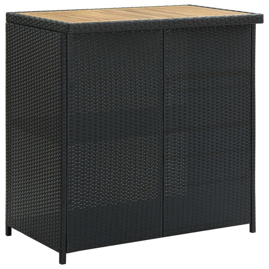 3-delige Barset poly rattan zwart MeubelReus