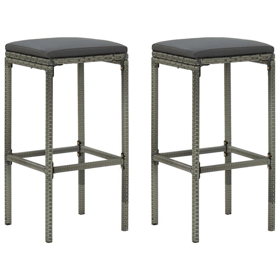 3-delige Barset poly rattan grijs MeubelReus
