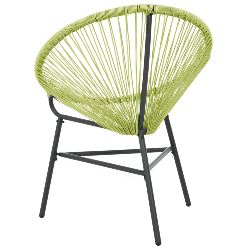 Tuinstoel Acapulco poly rattan groen MeubelReus