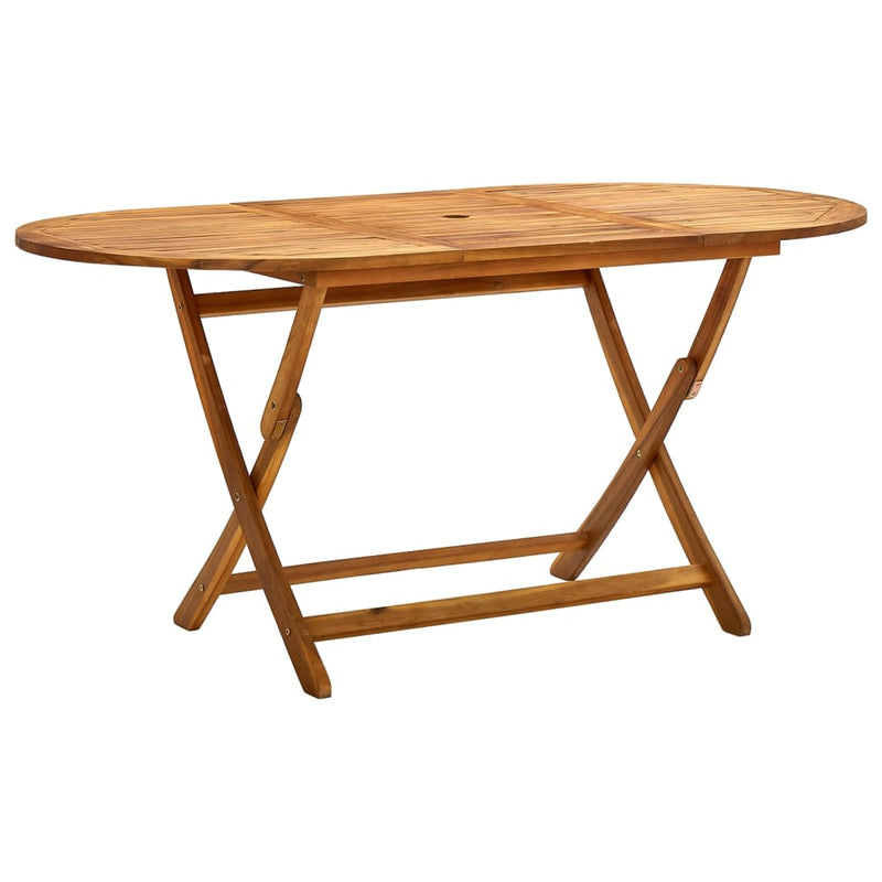 Tuintafel inklapbaar 160x85x75 cm massief acaciahout MeubelReus