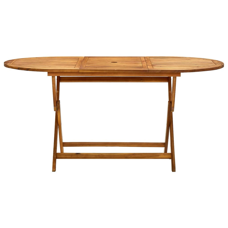 Tuintafel inklapbaar 160x85x75 cm massief acaciahout MeubelReus