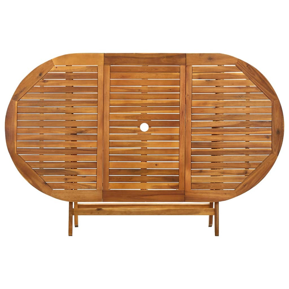 Tuintafel inklapbaar 160x85x75 cm massief acaciahout MeubelReus