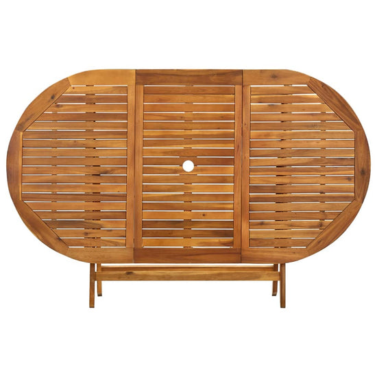 Tuintafel inklapbaar 160x85x75 cm massief acaciahout MeubelReus