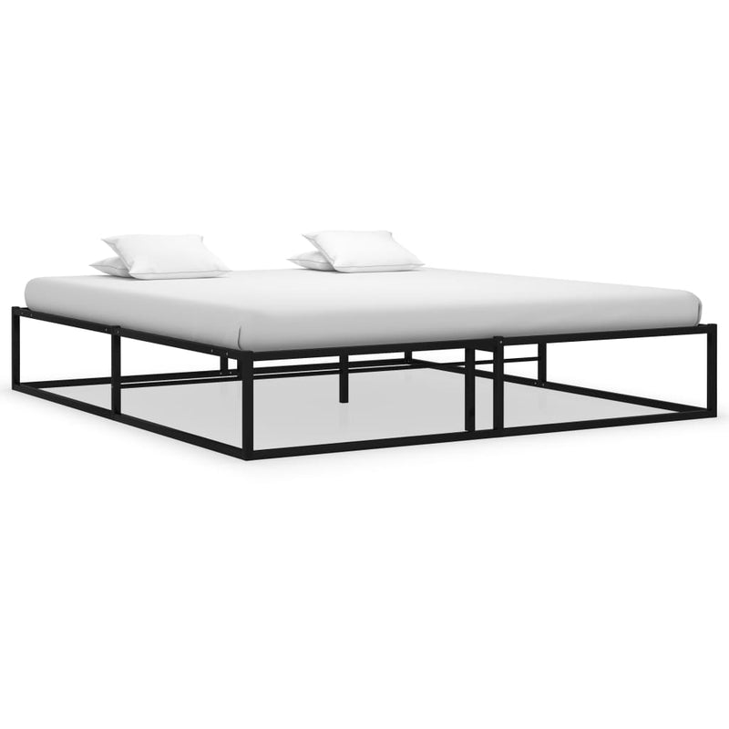 Bedframe metaal zwart 160x200 cm