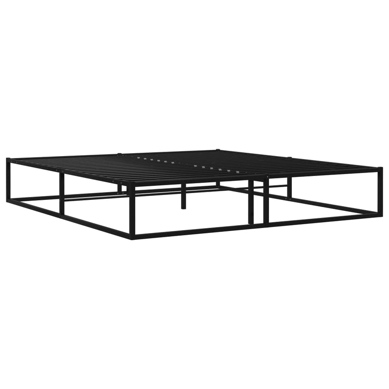 Bedframe metaal zwart 160x200 cm