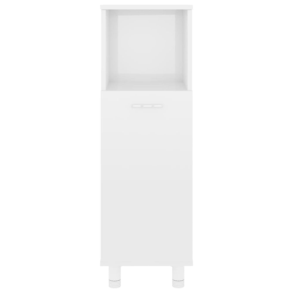 4-delige Badkamermeubelset spaanplaat hoogglans wit MeubelReus