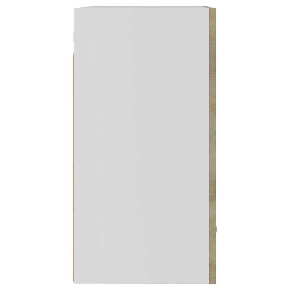 Hangkasten 2 st 50x31x60 cm spaanplaat sonoma eikenkleurig MeubelReus