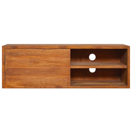 Tv-meubel wandmontage 180x30x30 cm massief teakhout MeubelReus