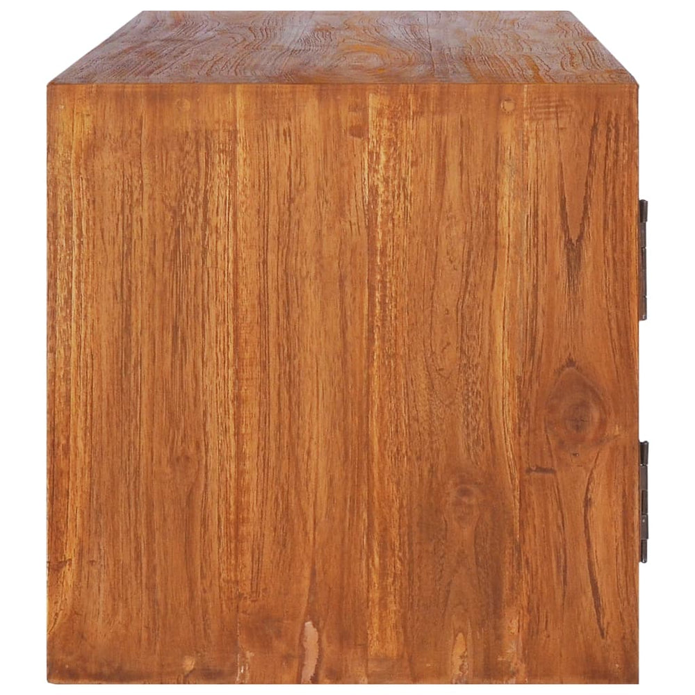 Tv-meubel wandmontage 180x30x30 cm massief teakhout MeubelReus