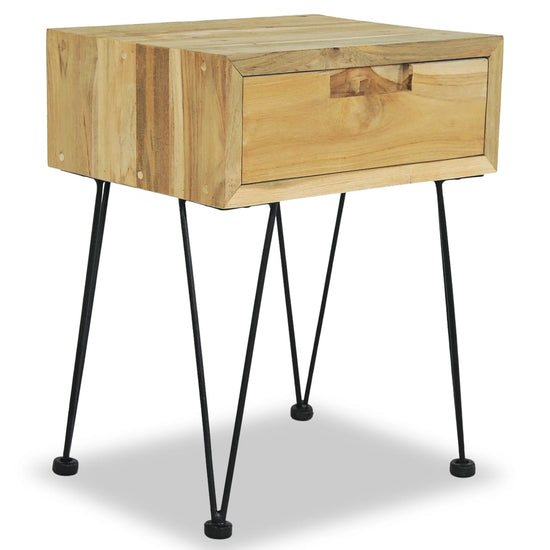 Nachtkastjes 2 st 40x30x50 cm massief teakhout MeubelReus