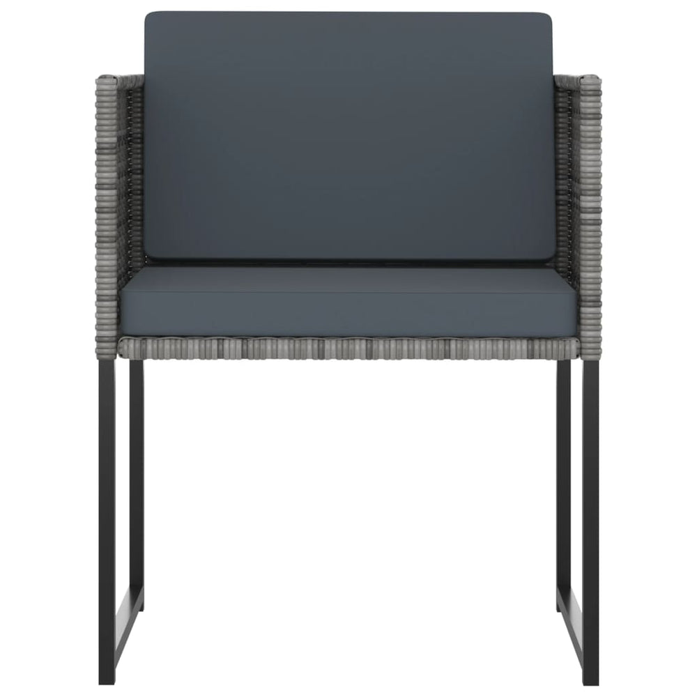 13-delige Tuinset met kussens poly rattan grijs MeubelReus