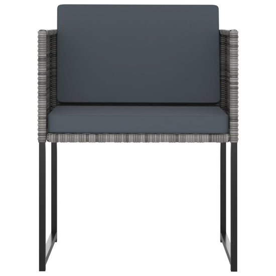 13-delige Tuinset met kussens poly rattan grijs MeubelReus