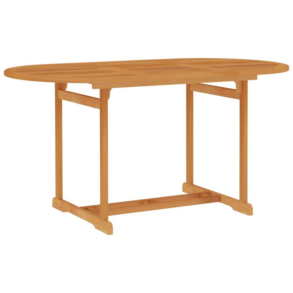 Tuintafel 150x90x75 cm massief teakhout MeubelReus