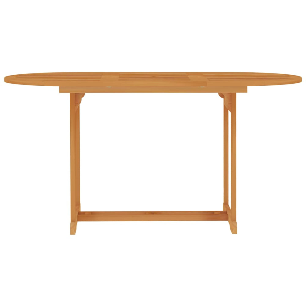 Tuintafel 150x90x75 cm massief teakhout MeubelReus