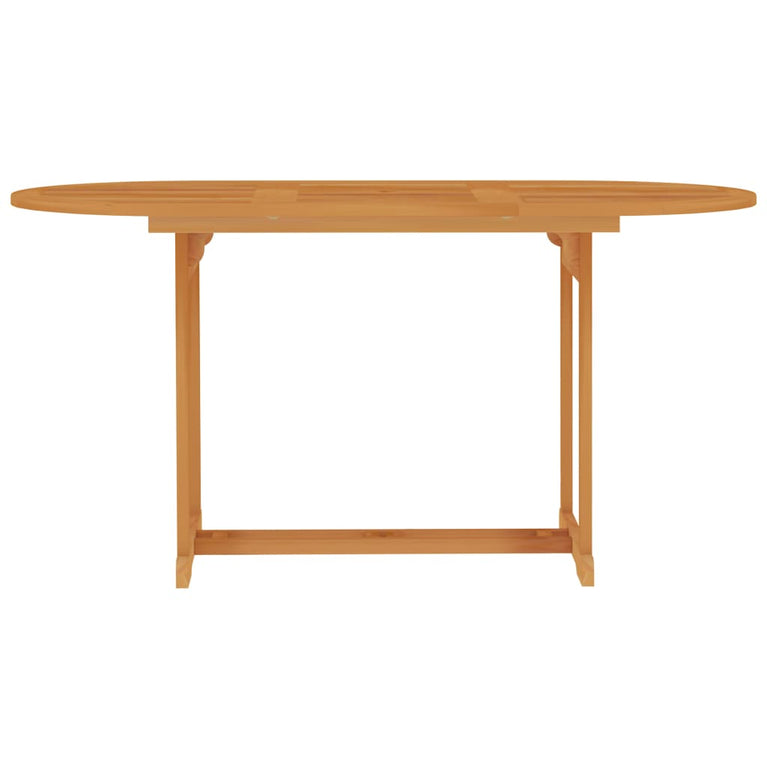 Tuintafel 150x90x75 cm massief teakhout MeubelReus