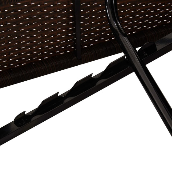 3-delige Ligbeddenset met theetafel poly rattan bruin MeubelReus