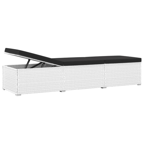 3-delige Ligbeddenset met theetafel poly rattan wit MeubelReus