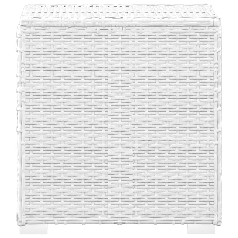 3-delige Ligbeddenset met theetafel poly rattan wit MeubelReus