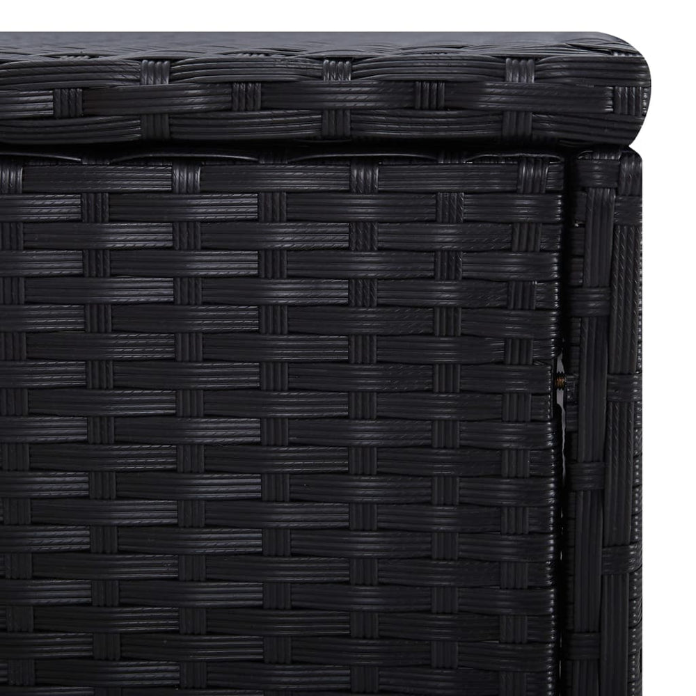 3-delige Ligbeddenset met theetafel poly rattan zwart MeubelReus