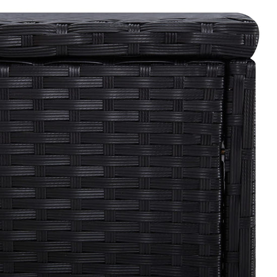 3-delige Ligbeddenset met theetafel poly rattan zwart MeubelReus