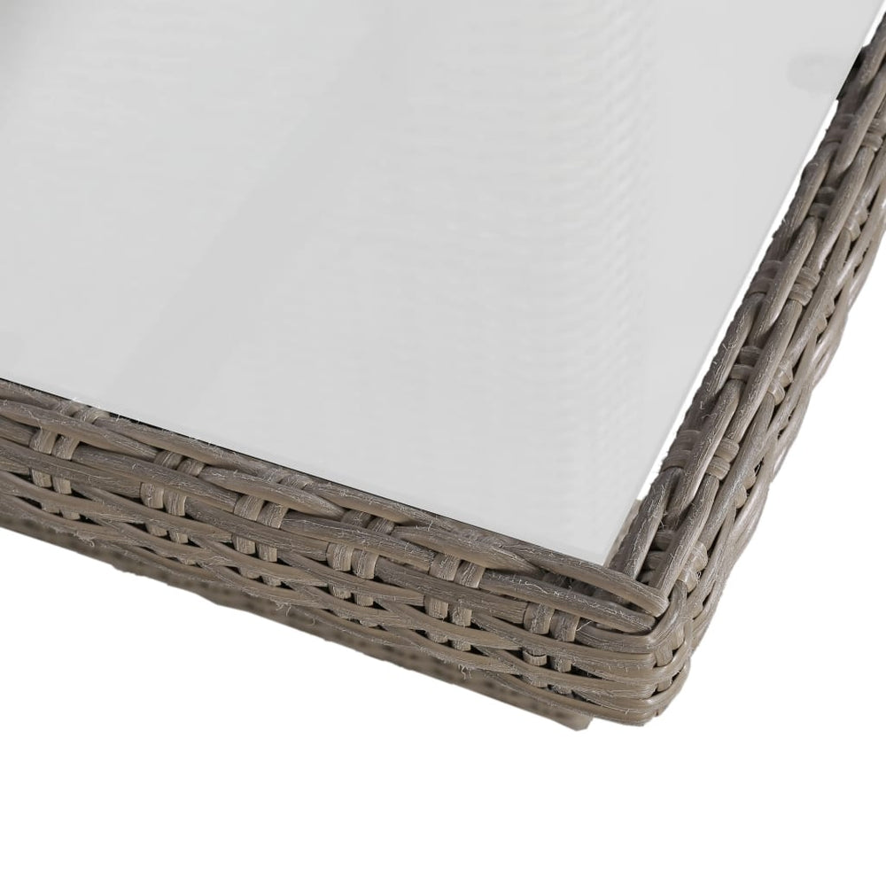 9-delige Tuinset poly rattan bruin MeubelReus