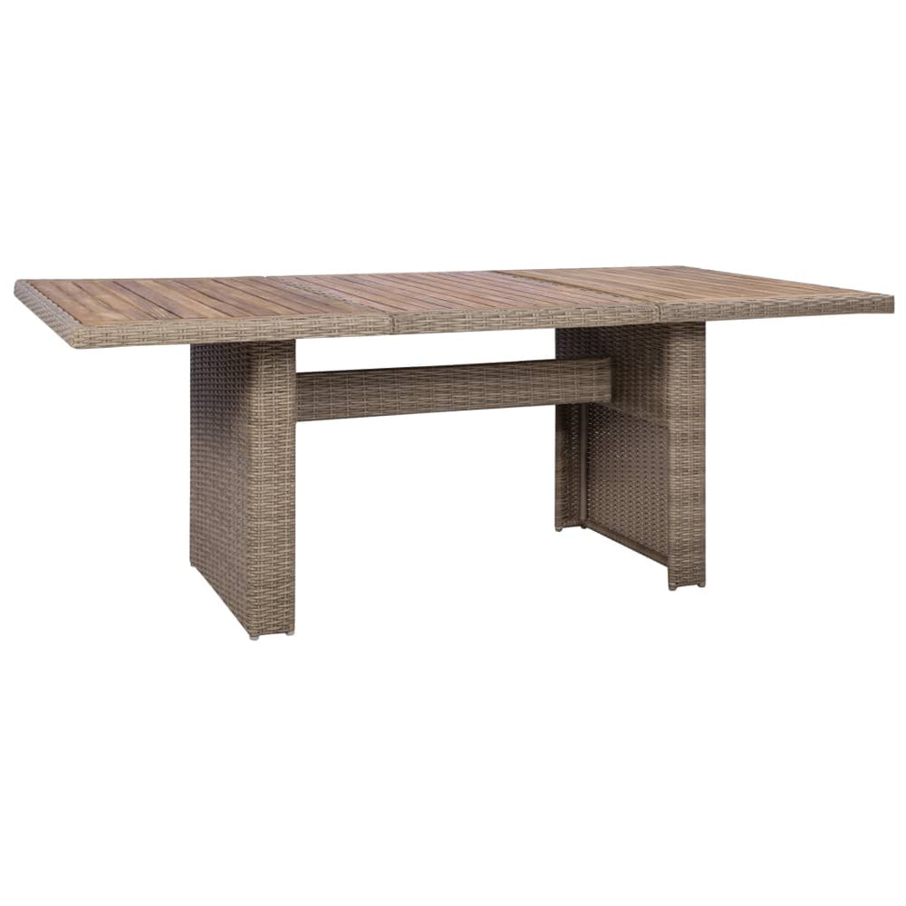 9-delige Tuinset met kussens poly rattan bruin MeubelReus