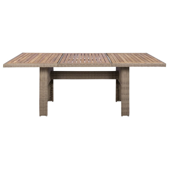 9-delige Tuinset met kussens poly rattan bruin MeubelReus