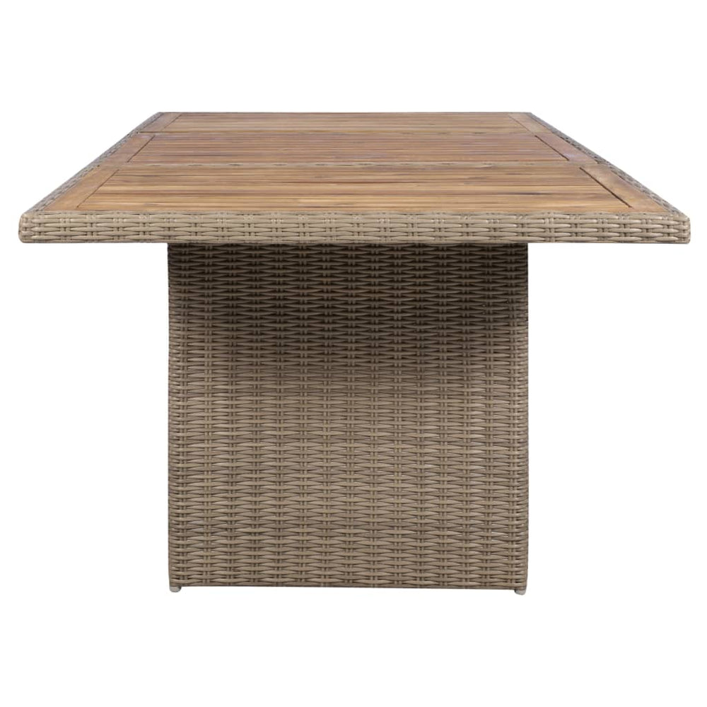 9-delige Tuinset met kussens poly rattan bruin MeubelReus