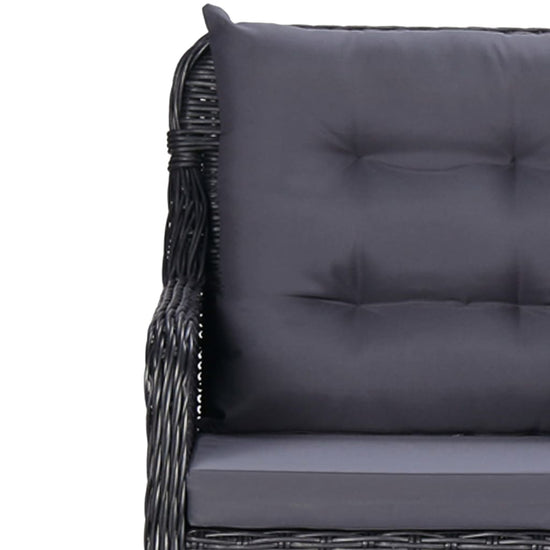 11-delige Tuinset poly rattan zwart MeubelReus