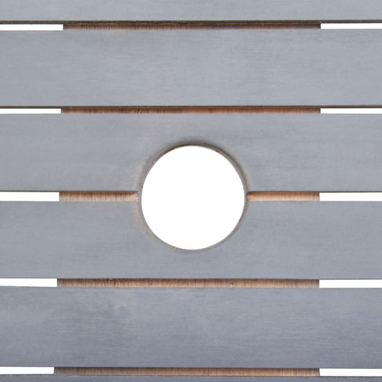 9-delige Tuinset massief acaciahout grijs MeubelReus